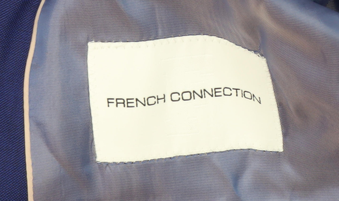 French Connection Men's Blue Wool Blazer 42R