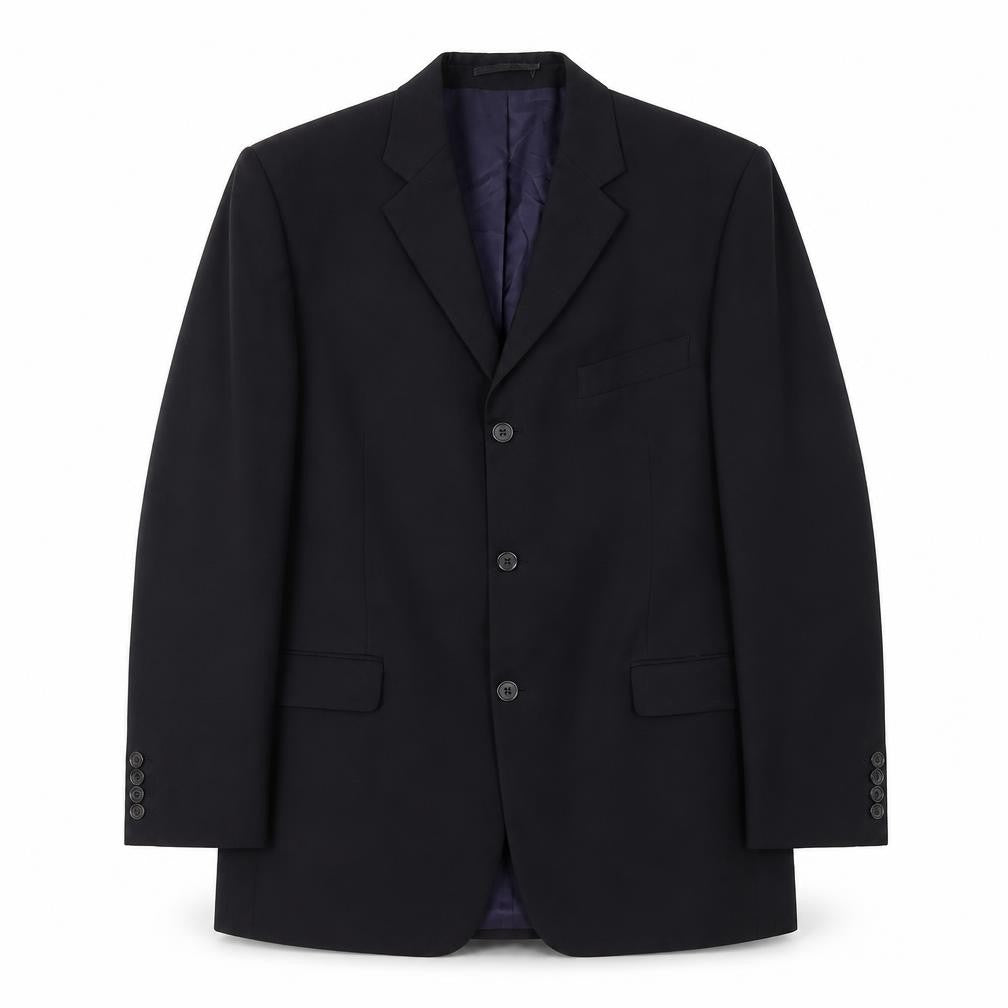 Front view of Lino Ventura Men's Blue Blazer, UK 42 Regular Fit