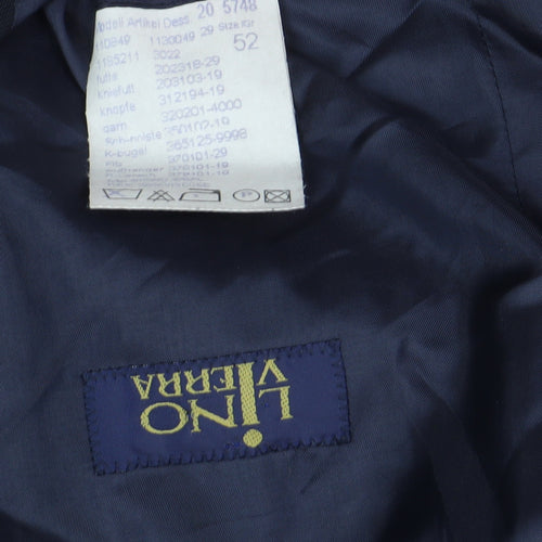 Lino Ventura Men's Blue Blazer, UK 42 Regular Fit