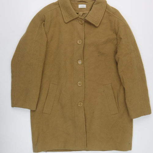 Classics Women's Brown Wool Blend Classic Coat Size 18