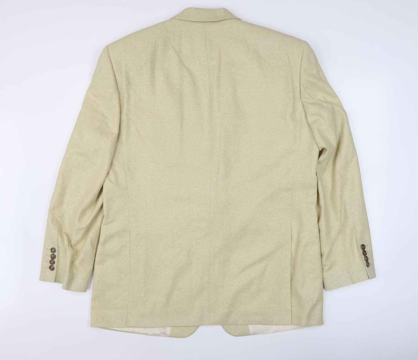 Bäumler Men's Beige Wool Silk Tweed Blazer Jacket Size 54