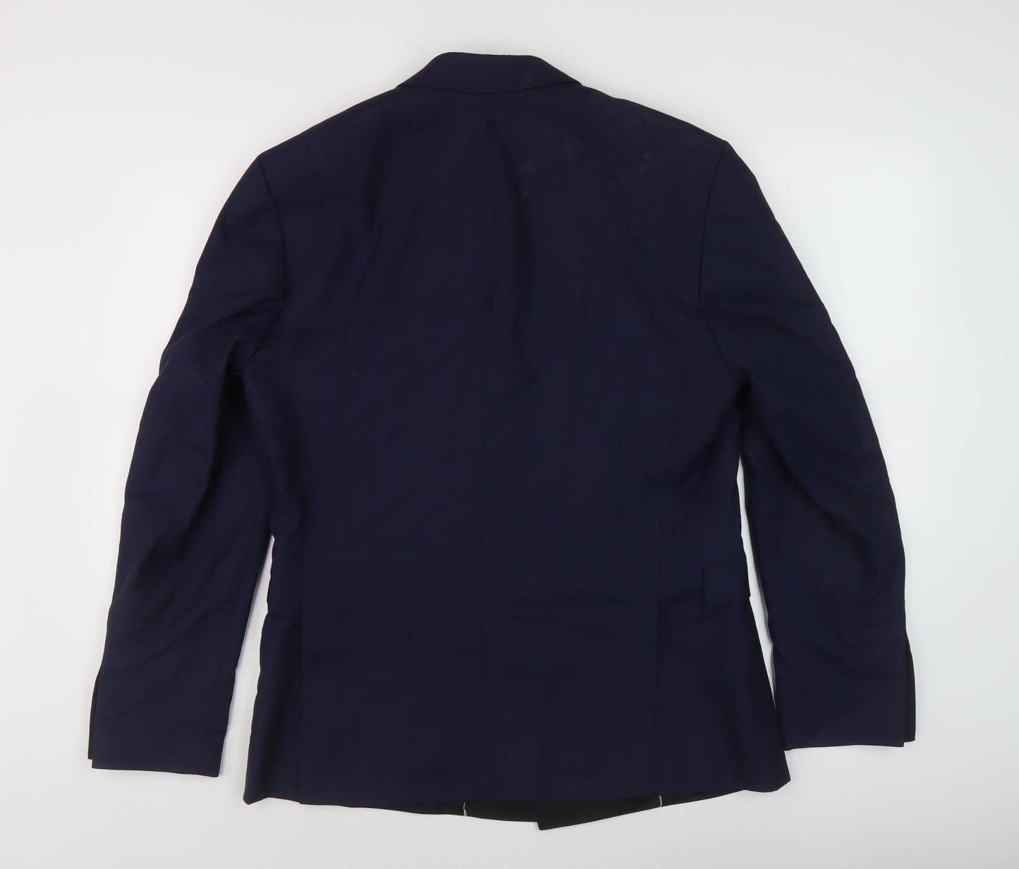 Selected Homme Men's Blue Double-Breasted Blazer 40R