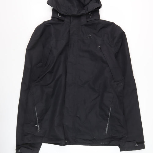 Decathlon Men's Black 2XL Waterproof Rain Coat