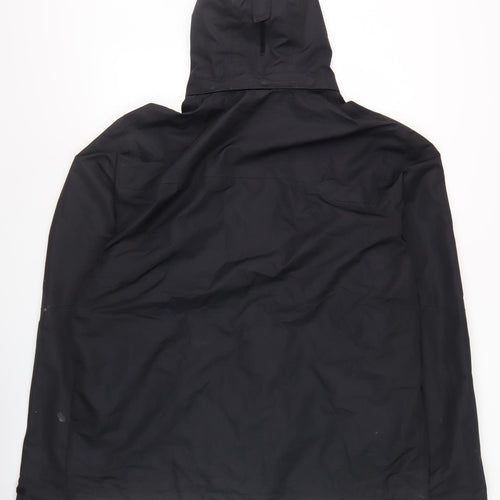 Decathlon Men's Black 2XL Waterproof Rain Coat