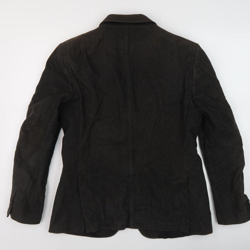 Stile Benetton Men's Black Cotton Blazer Size 50