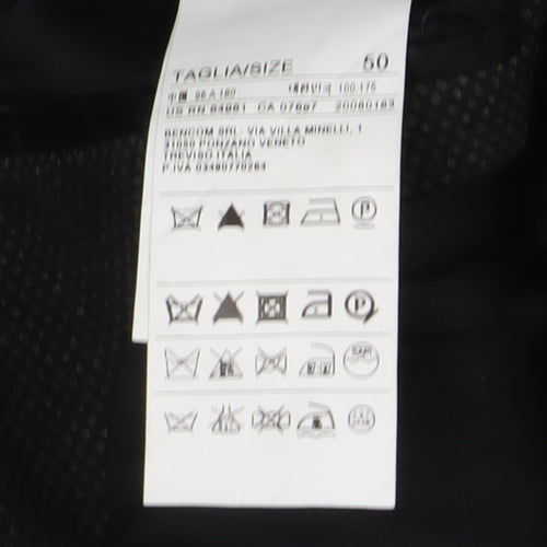 Stile Benetton Men's Black Cotton Blazer Size 50