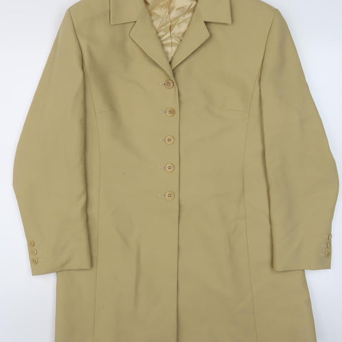 Marks & Spencer Women's Beige Wool Coat Size 18