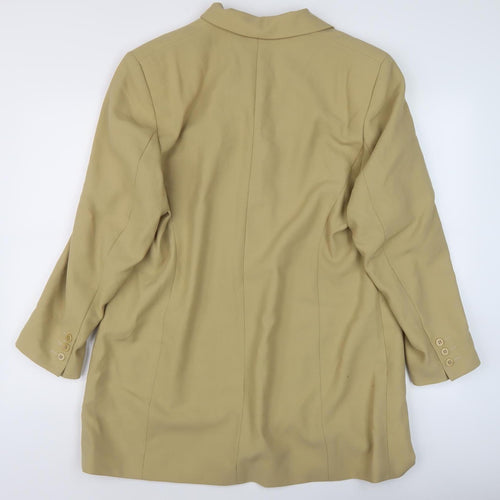 Marks & Spencer Women's Beige Wool Coat Size 18
