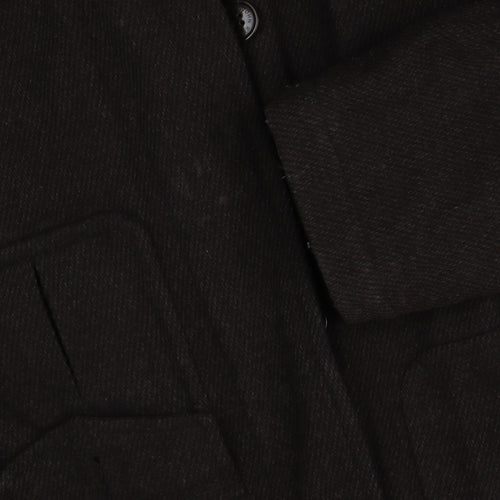 Rocha John Rocha Men's Black Military Coat Size M