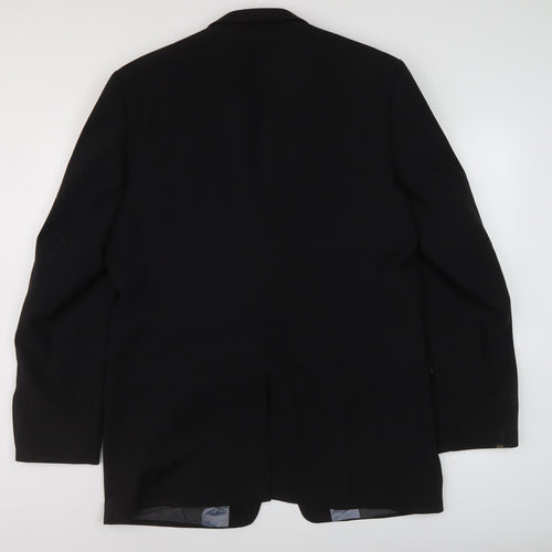 Jeff Banks Men's Black Long Blazer - Size 42L