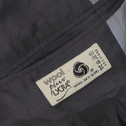 Jeff Banks Men's Black Long Blazer - Size 42L