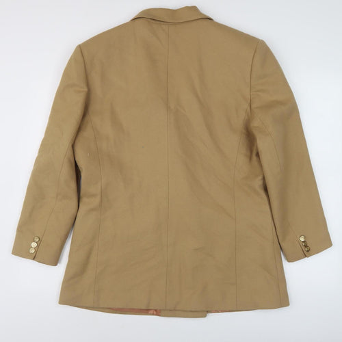 Viyella Women's Beige Wool Blazer, Size 14