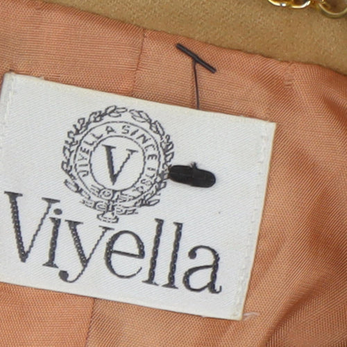 Viyella Women's Beige Wool Blazer, Size 14