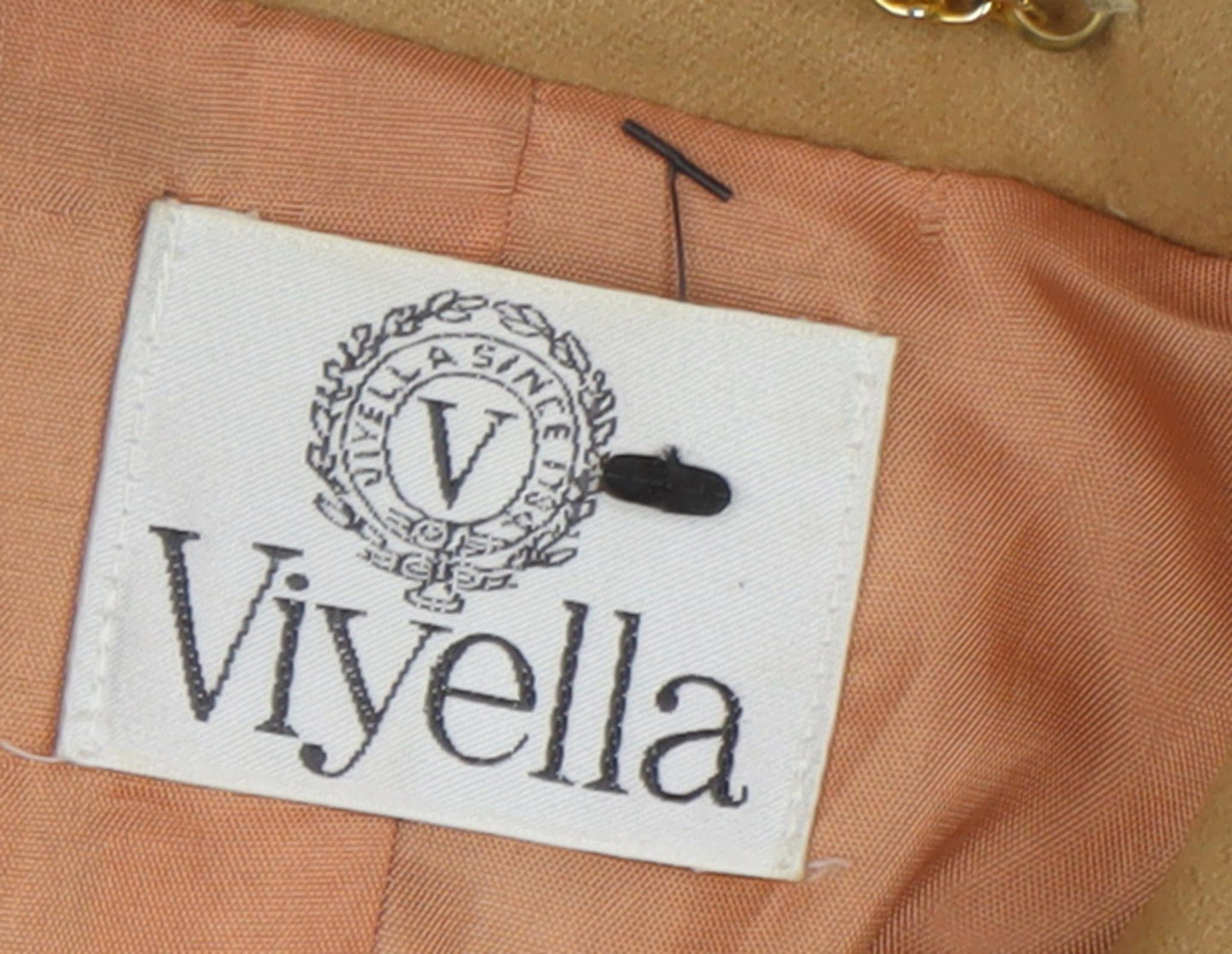 Viyella Women's Beige Wool Blazer, Size 14