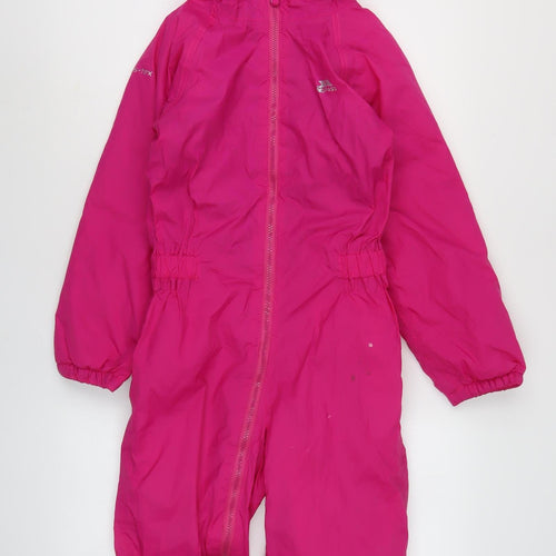 Trespass Girls Pink Snowsuit 7-8 Years Waterproof Winter