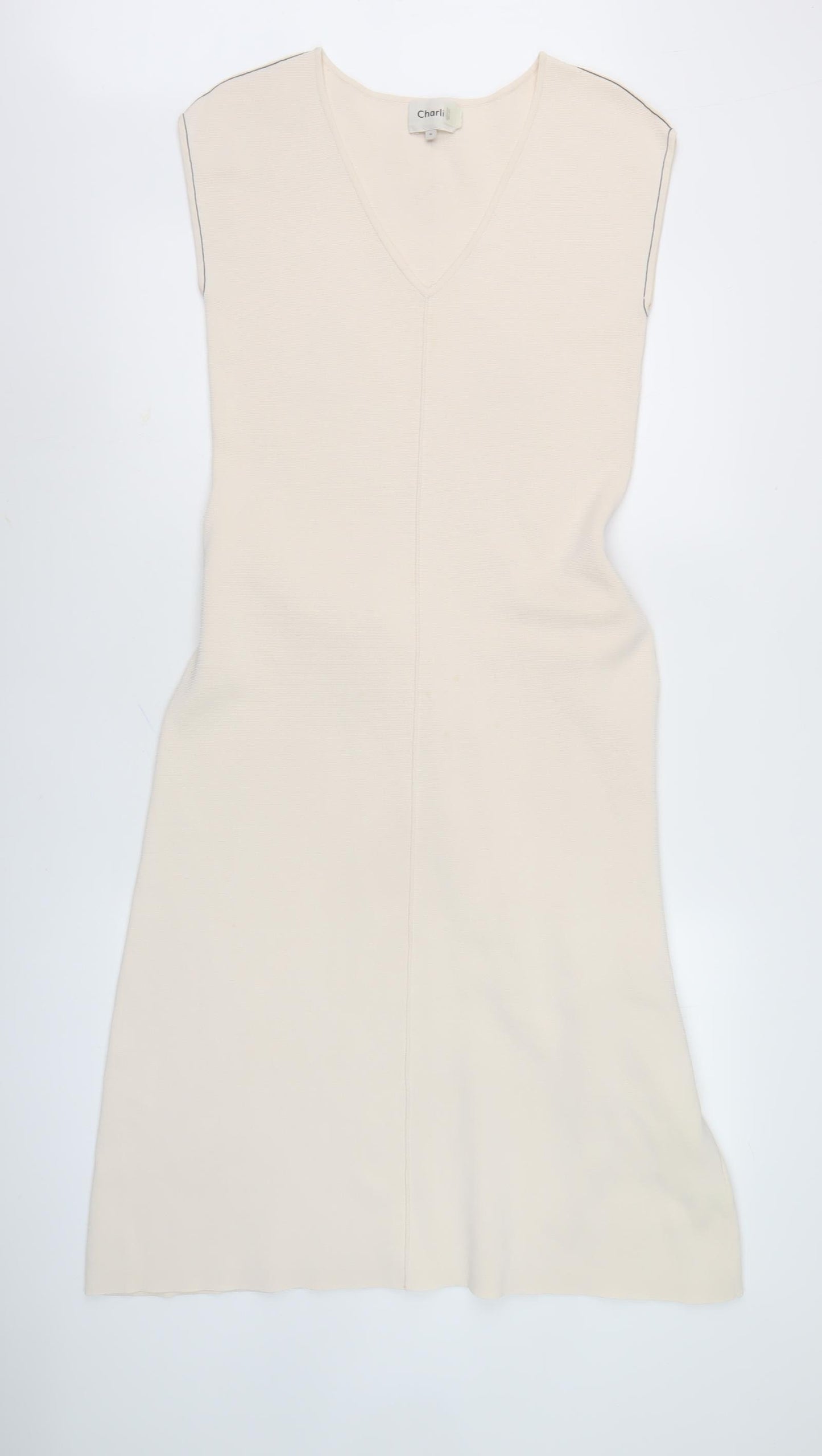 Charli Women's Ivory Sleeveless Midi Shift Dress