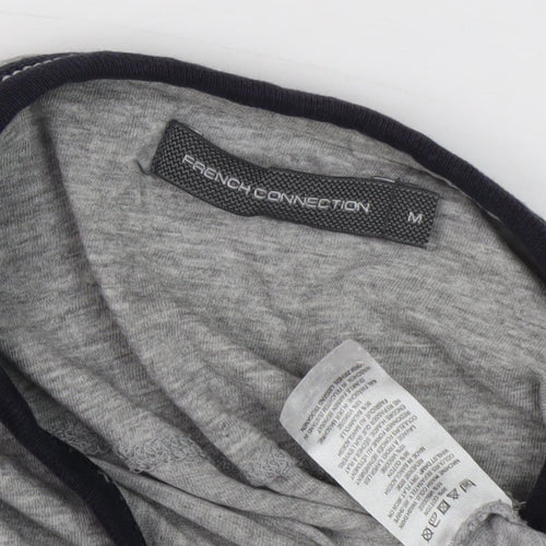 French Connection Men's Grey Crew Neck T-Shirt, Size M