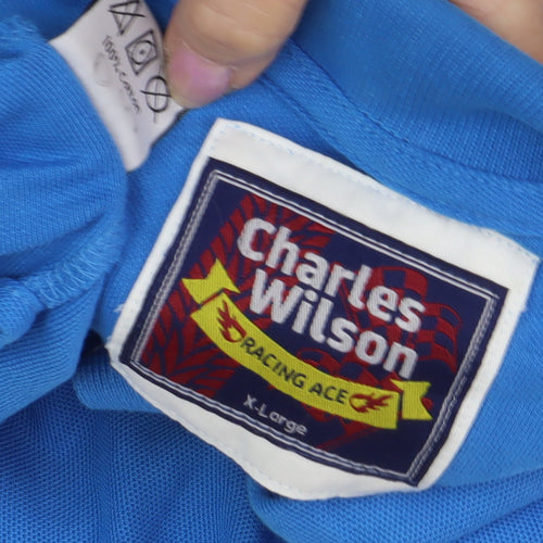 Charles Wilson Men's XL Blue Polo Shirt