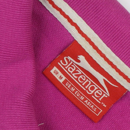 Slazenger Men's Pink Polo Shirt Size M