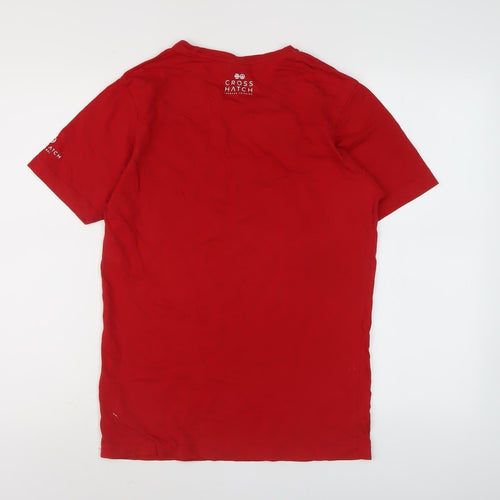 Crosshatch Men's Red Graphic T-Shirt S