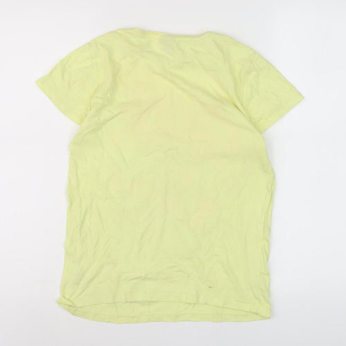 Disney Girls Yellow Stitch T-Shirt Age 14-15 Years Casual