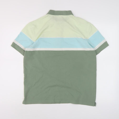 Damart Men's Multicoloured Colourblock Polo
