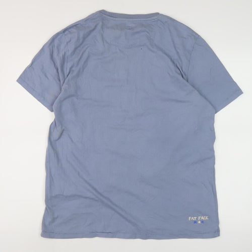 Fat Face Men's Blue L Crew Neck Surf Graphic T-Shirt