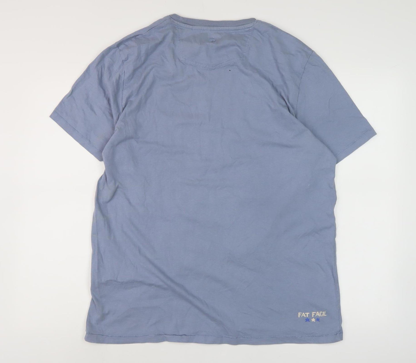 Fat Face Men's Blue L Crew Neck Surf Graphic T-Shirt