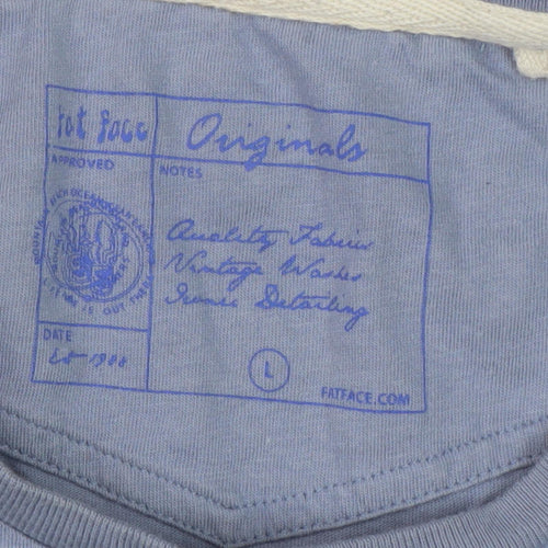 Fat Face Men's Blue L Crew Neck Surf Graphic T-Shirt