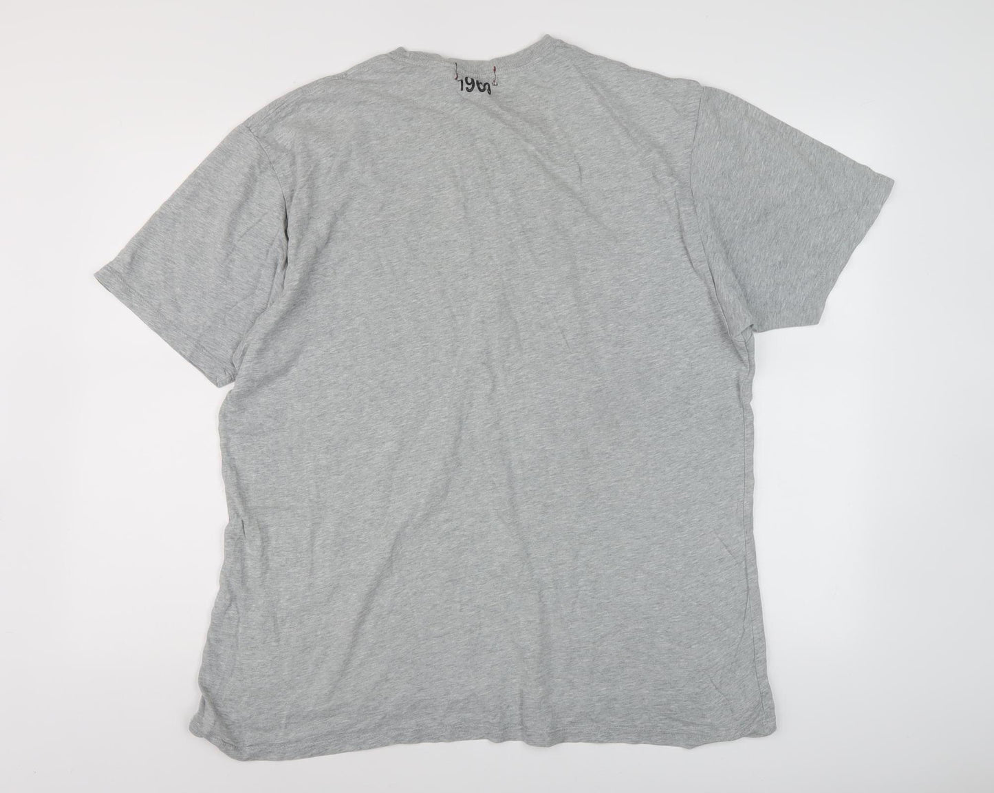 GAP Men's Grey T-Shirt XLT Crew Neck Logo