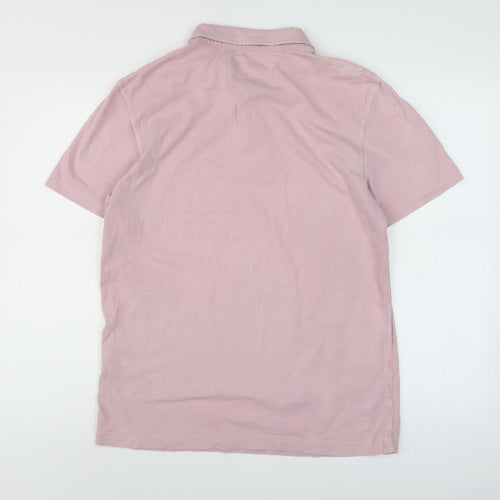 White Stuff Men's Pink Polo Shirt - Medium, Casual Wear