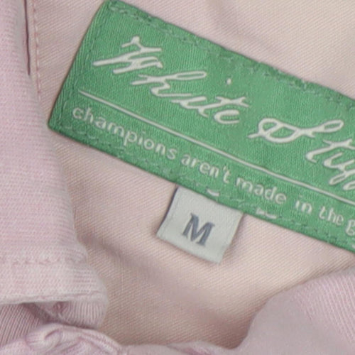 White Stuff Men's Pink Polo Shirt - Medium, Casual Wear