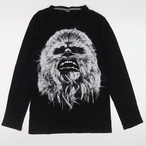 Disney Boys Black Star Wars Graphic T-Shirt XS