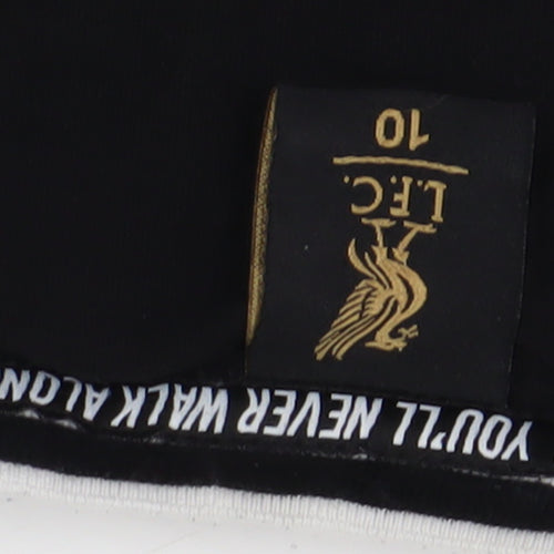 LFC Unisex Black T-Shirt, Crew Neck - Size 10