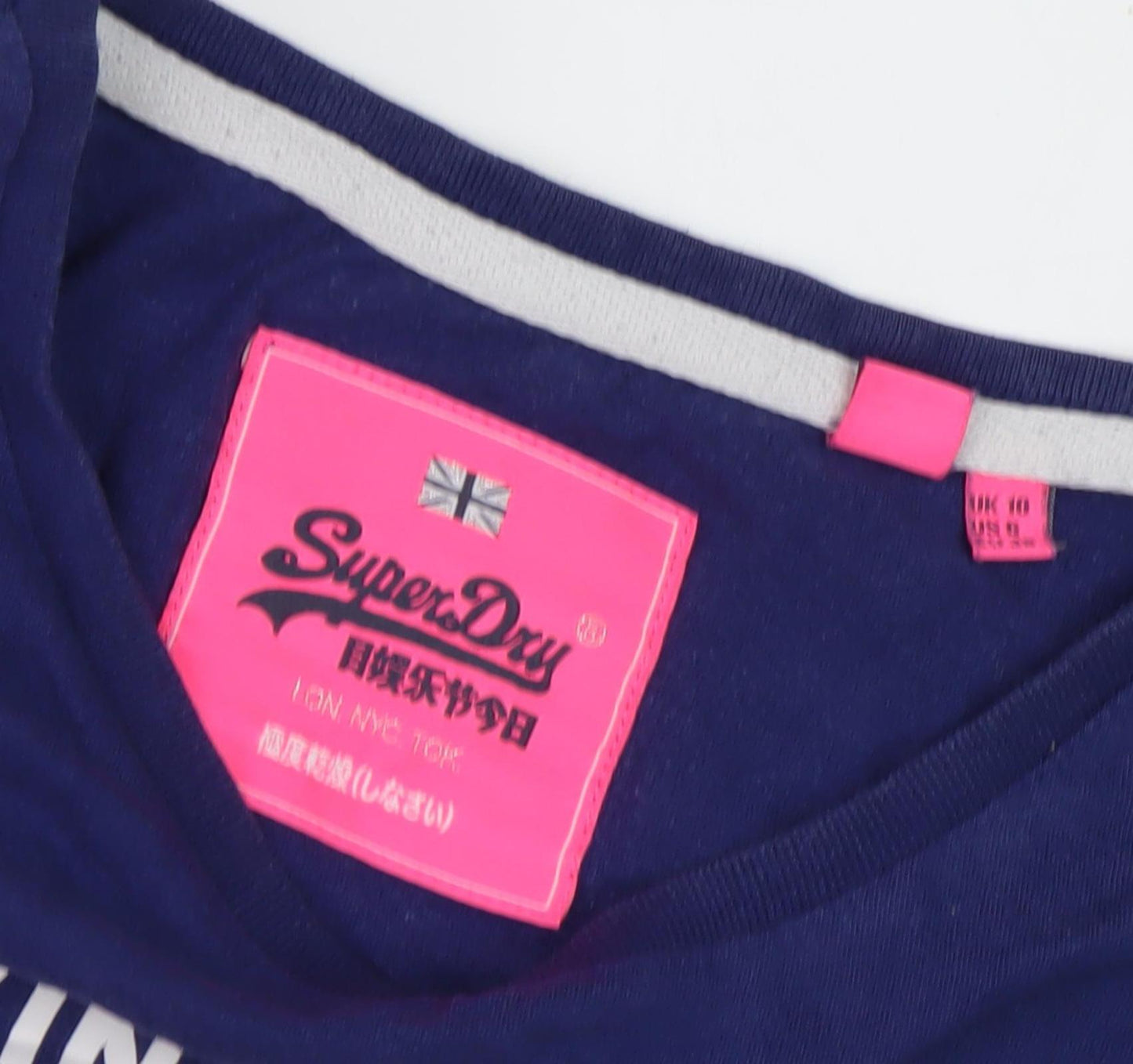 SuperDry Women's Blue Vintage T-Shirt, Size 10