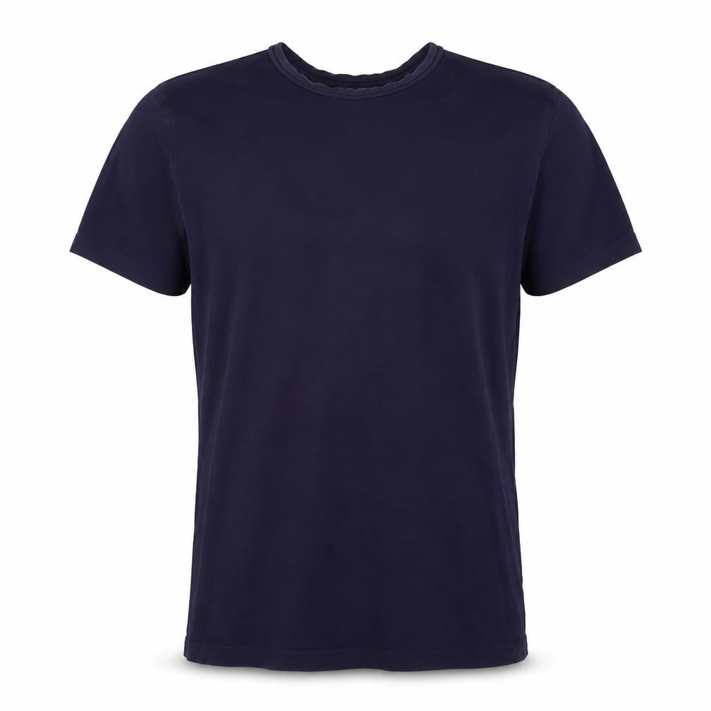Front view of Puma Men's Blue Crew Neck T-Shirt, size S