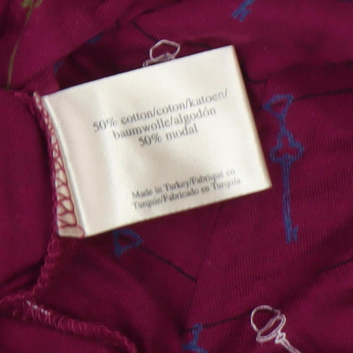 Laura Ashley Women's Red Long Sleeve Cotton Blouse Size 12
