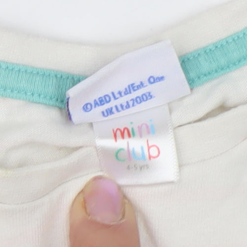 Mini Club Peppa Pig Girls Cartoon Dress Ivory 4-5 Years