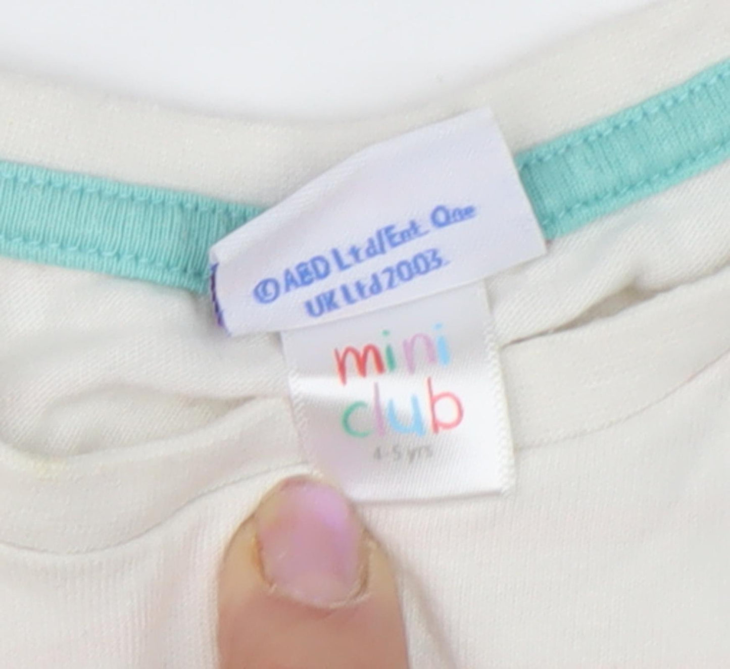 Mini Club Peppa Pig Girls Cartoon Dress Ivory 4-5 Years