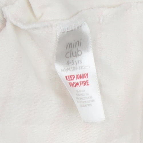 Mini Club Peppa Pig Girls Cartoon Dress Ivory 4-5 Years