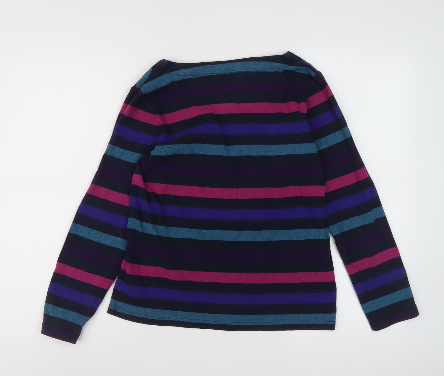 Maine Women's Multicoloured Striped Blouse Size 14