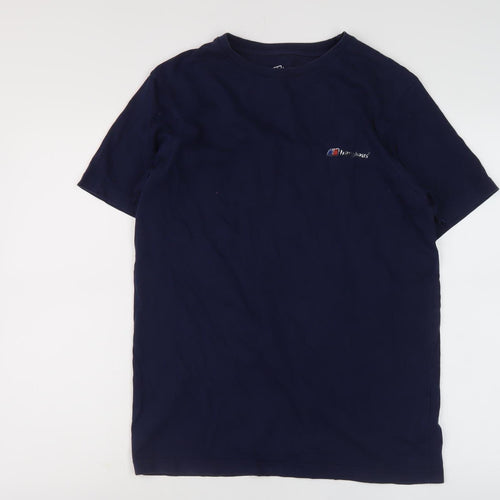 Berghaus Men's Blue Cotton T-Shirt Size S