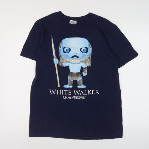 HBO Game of Thrones Blue L T-Shirt White Walker