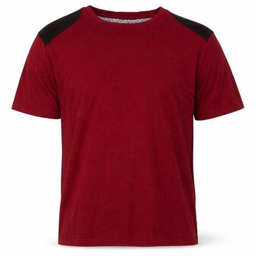Brave Soul Men's Red Cotton T-Shirt, Size L