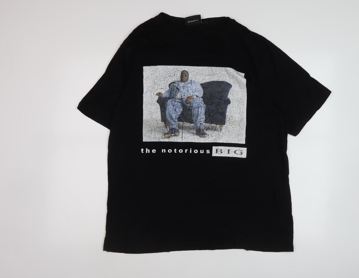 The Notorious B.I.G. Men's Black Graphic T-Shirt L Music