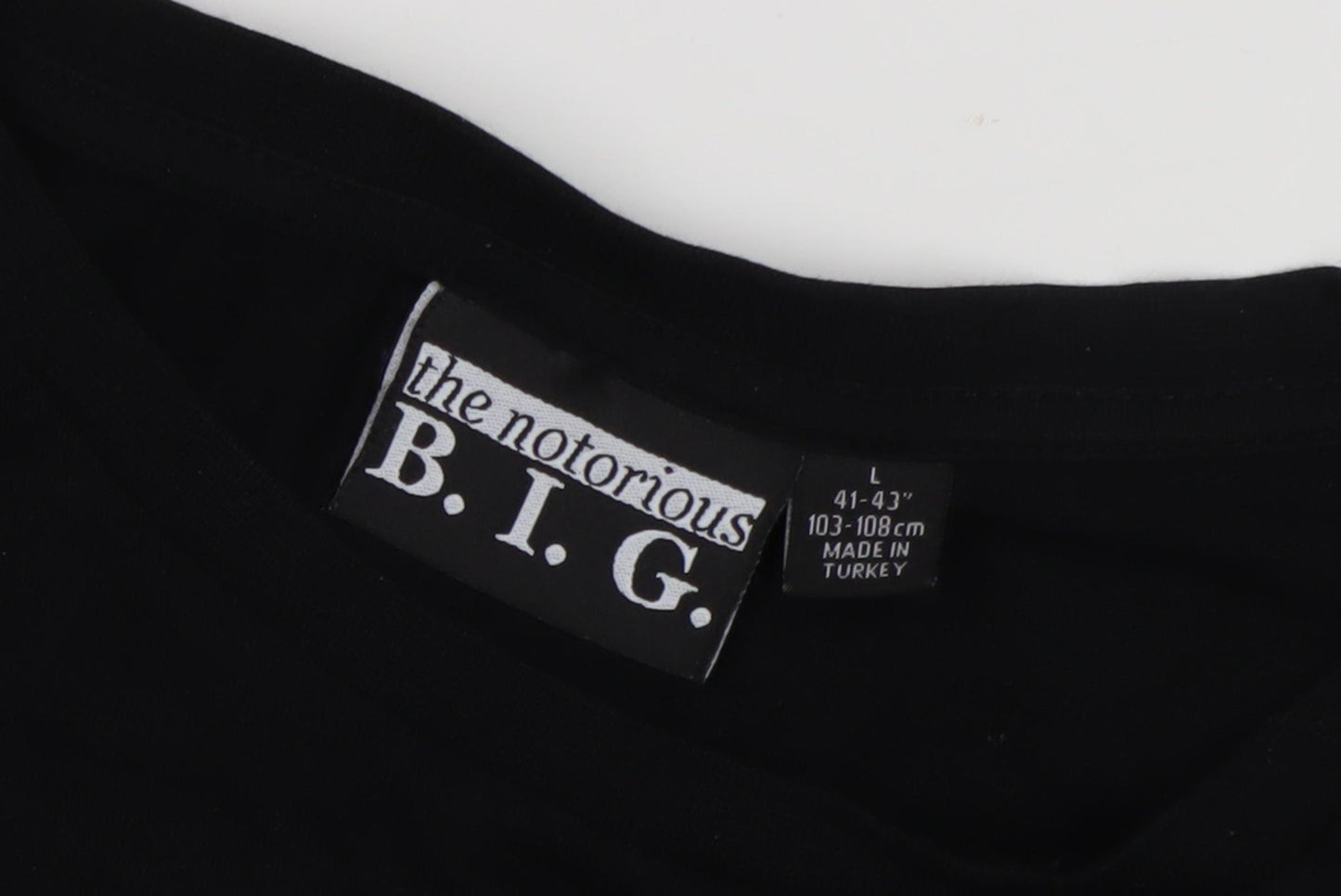 The Notorious B.I.G. Men's Black Graphic T-Shirt L Music