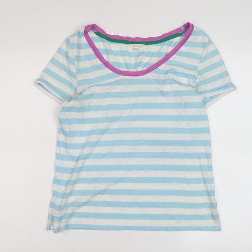 White Stuff Women's Multicoloured Striped T-Shirt Size 10