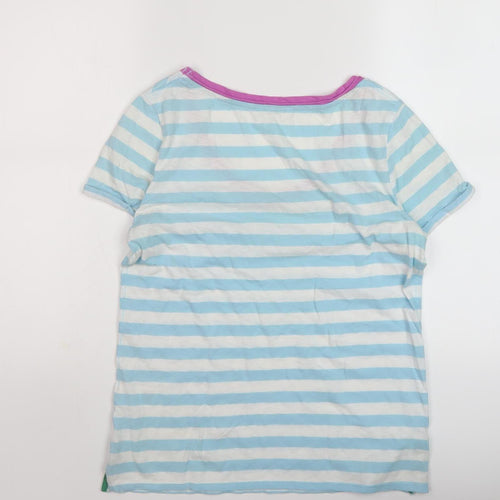 White Stuff Women's Multicoloured Striped T-Shirt Size 10