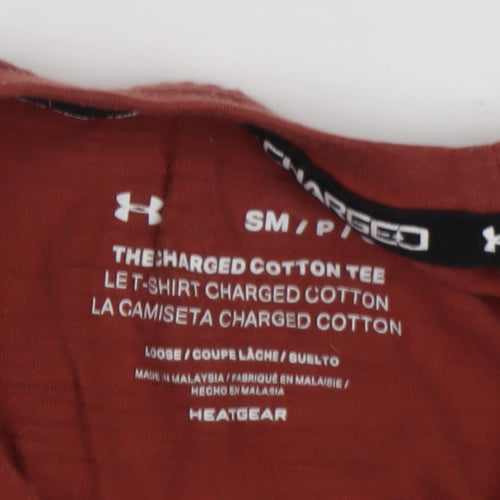 Under Armour Men's Red Crew Neck T-Shirt S