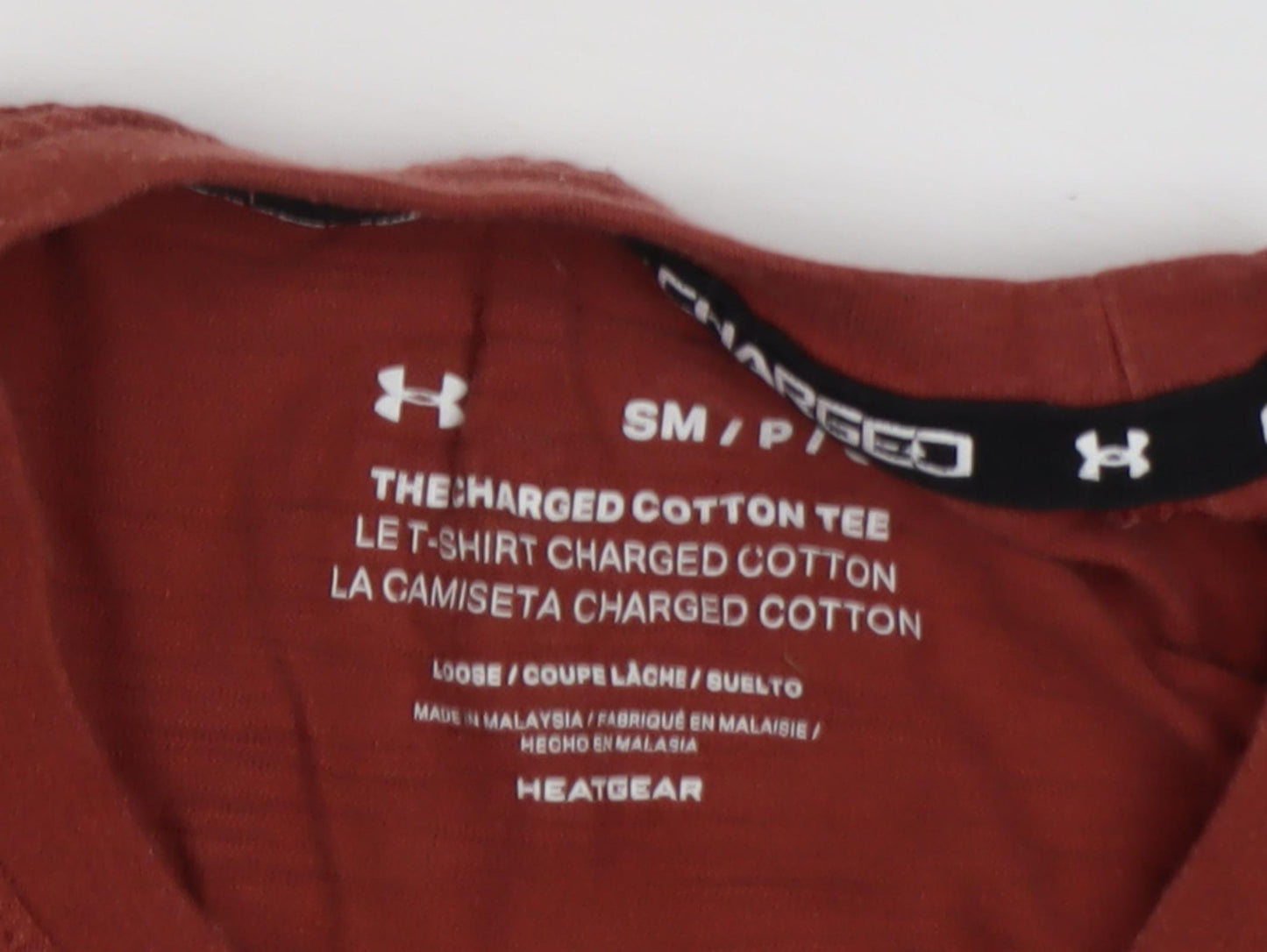 Under Armour Men's Red Crew Neck T-Shirt S